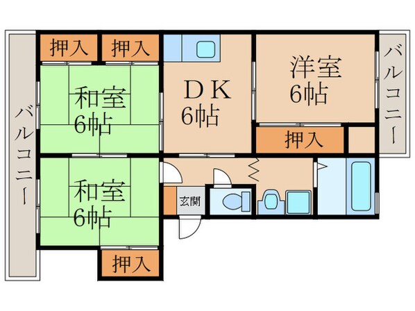 第２立岩ビルの物件間取画像